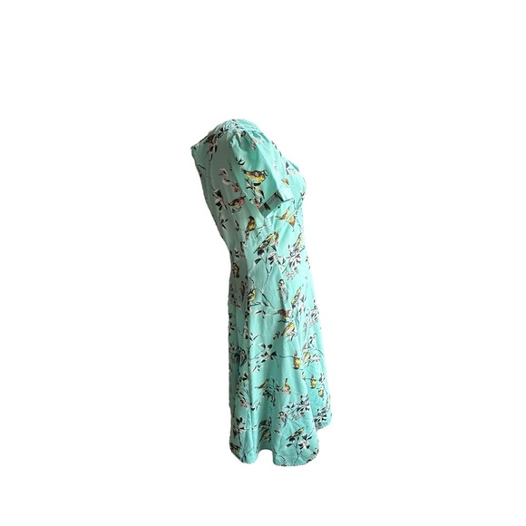 Hell Bunny Vixen Teal Floral Dress - Picture 2 of 6